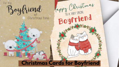 Christmas Cards for Boyfriend