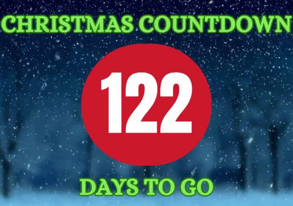 Christmas in 122 Days