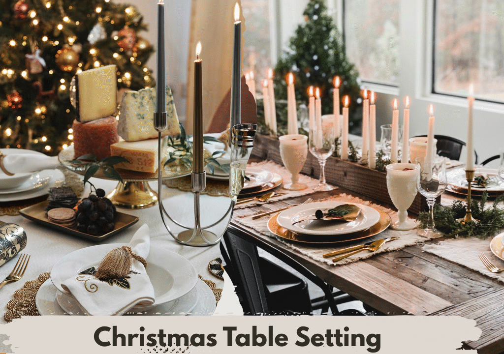 please provide me 20 words only meta description and 20 words meta keywordsChristmas Table Setting Ideas