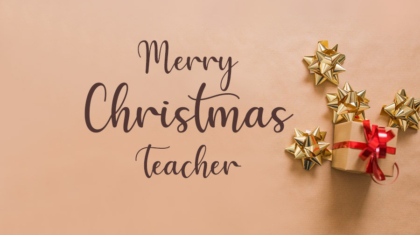 Merry Christmas Wishes for Teachers