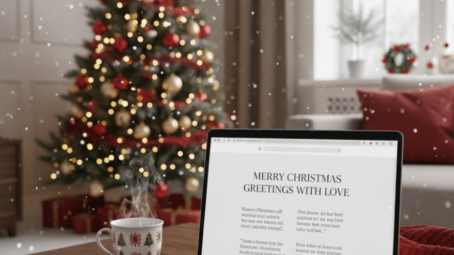 Merry Christmas Greetings with Love