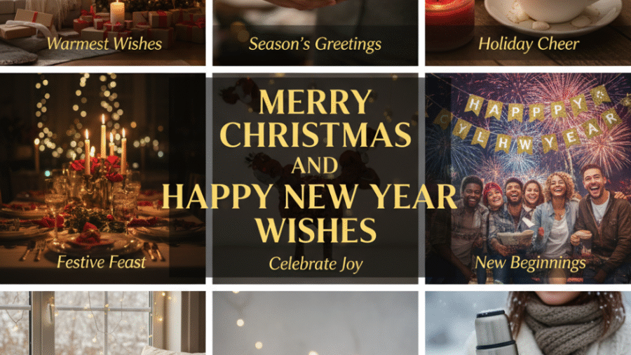 Merry Christmas and Happy New Year Wishes