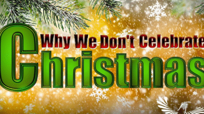 Don't Celebrate Christmas