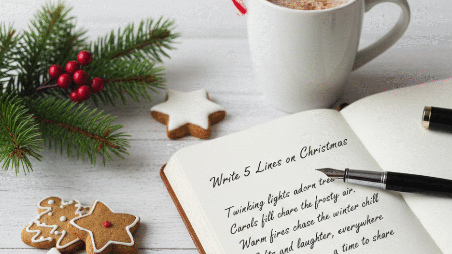 5 Lines on Christmas