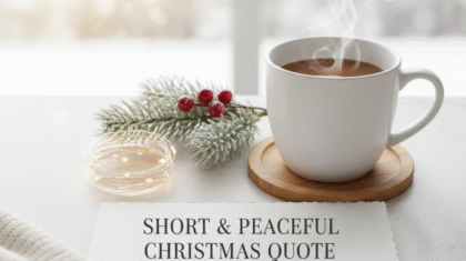 Short and Peaceful Christmas Quote