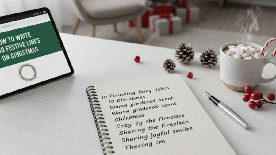 How to Write 10 Lines on Christmas