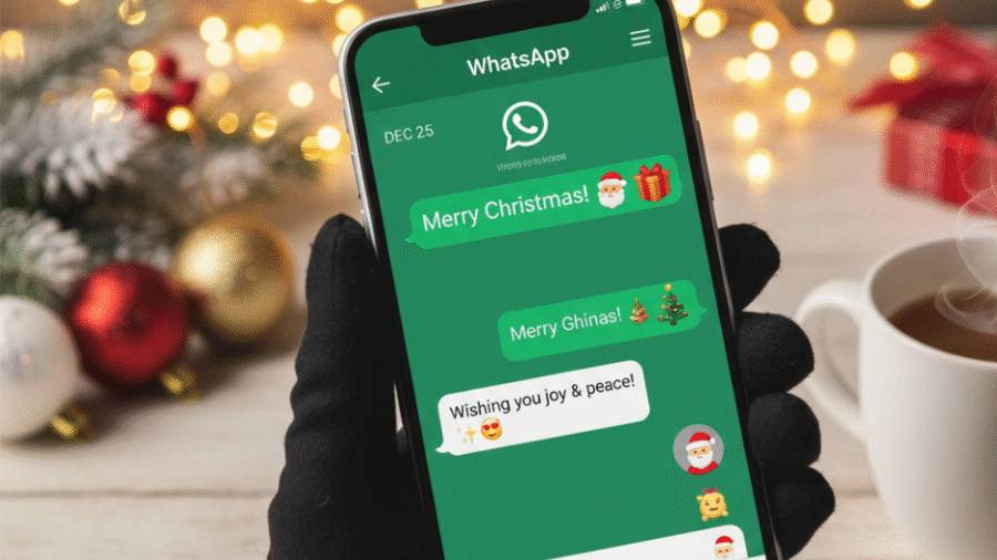 Wish Christmas on WhatsApp