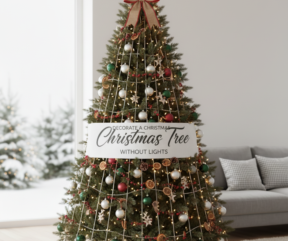 Decorate a Christmas Tree Without Lights