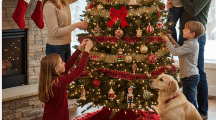 Decorate a Traditional Christmas Tree