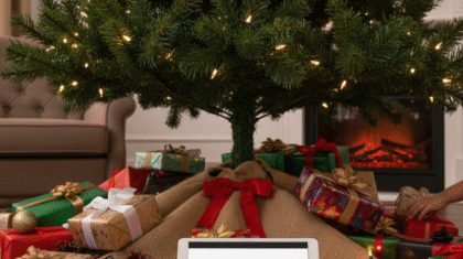 Bottom of a Christmas Tree