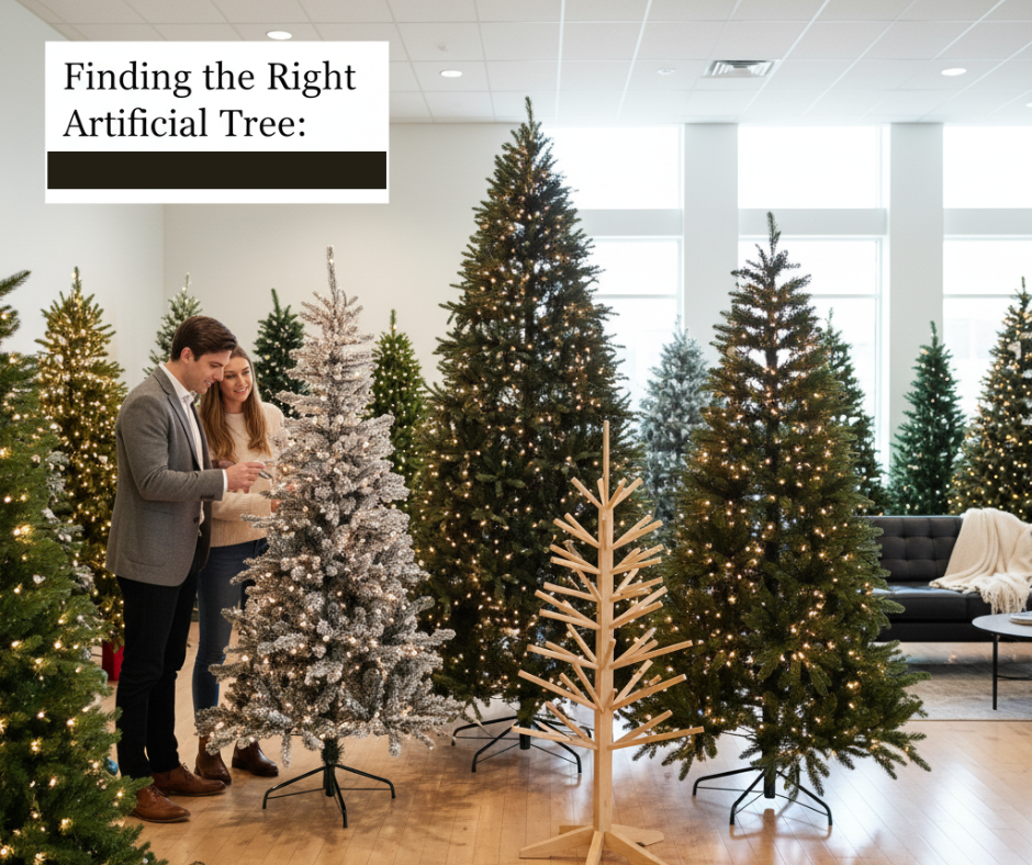 Right Artificial Christmas Tree
