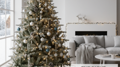 Right Artificial Christmas Tree