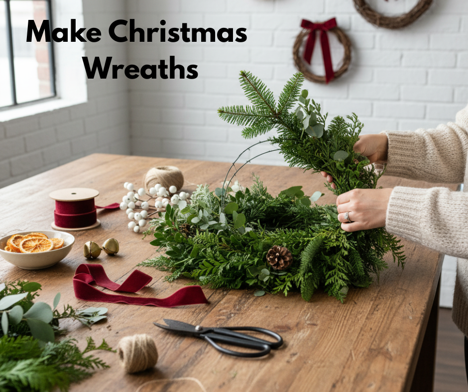Make Christmas Wreaths