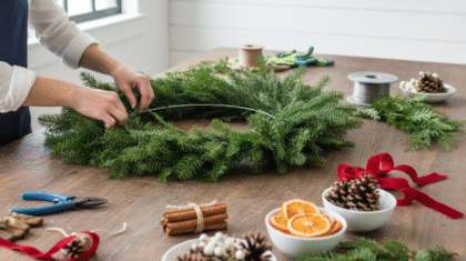 Make Christmas Wreaths