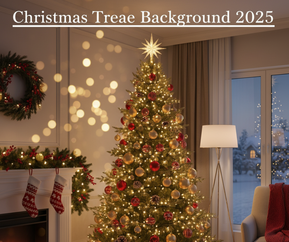 Christmas Tree Background 2025
