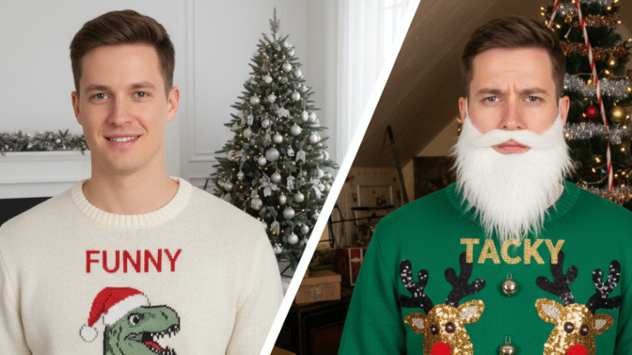 Funny Christmas Jumpers vs. Tacky Christmas Jumpers